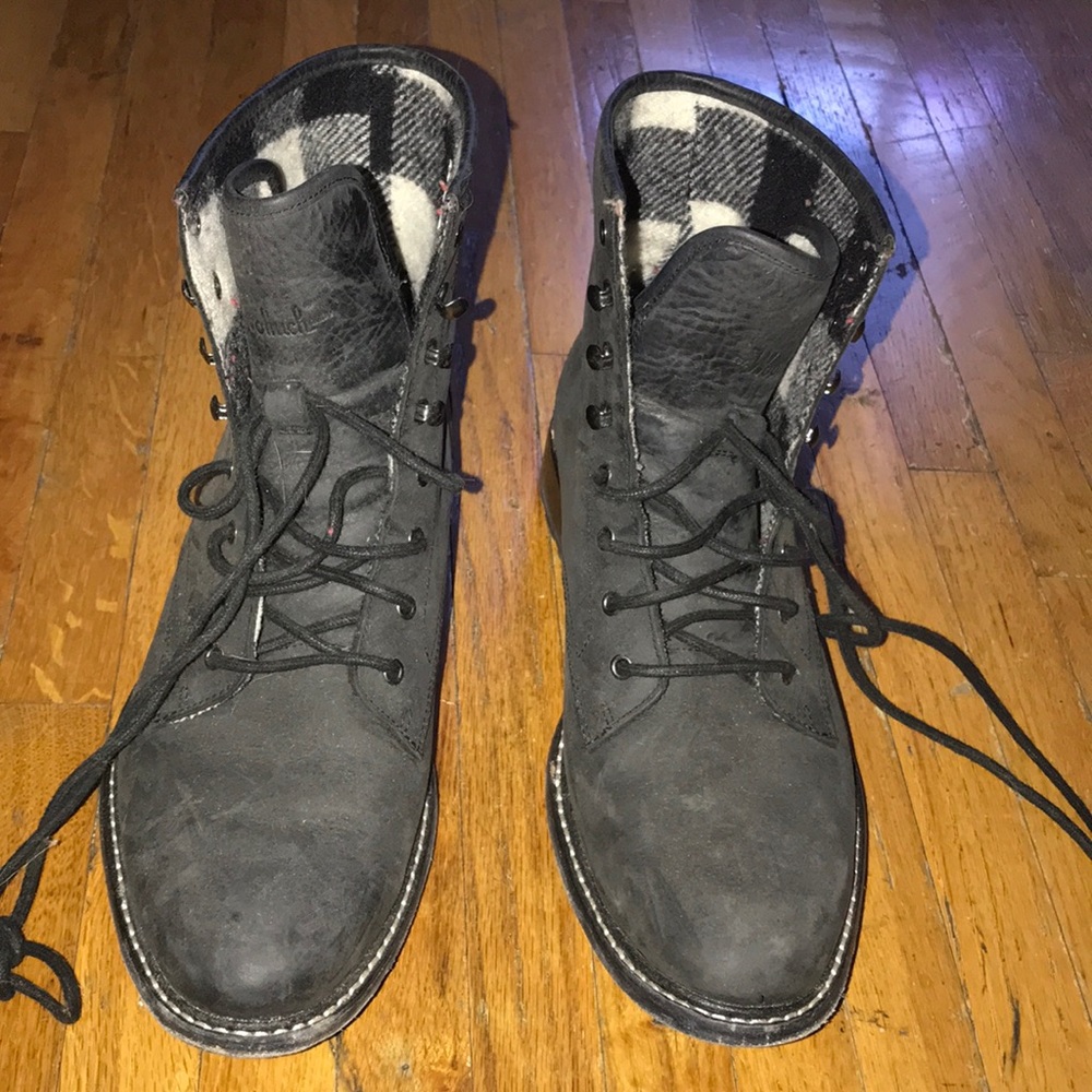 Woolrich grey combat boots